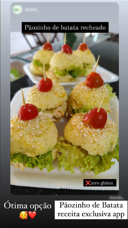 pãozinho de batata recheado